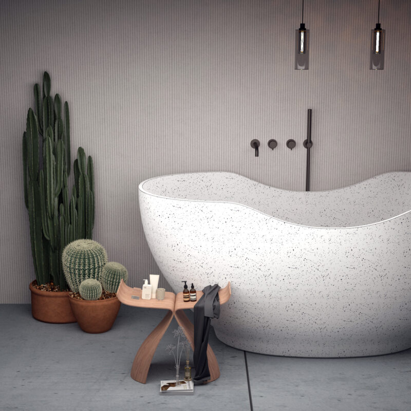 bồn tắm terrazzo