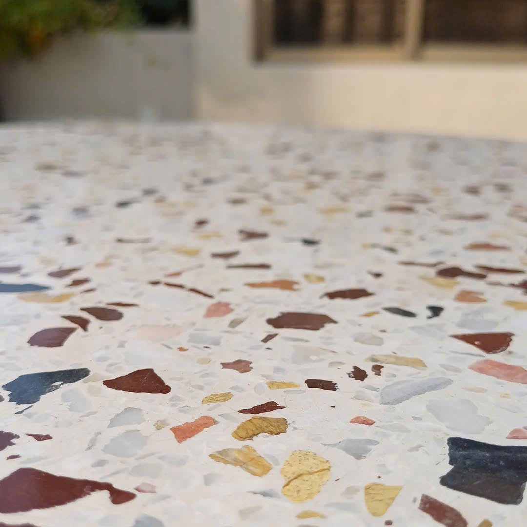 Mặt bàn tròn Terrazzo CTBT06