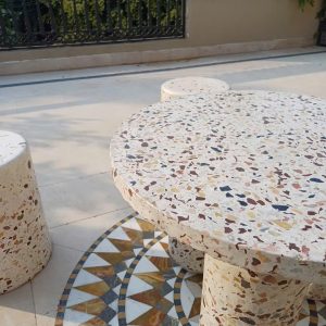 Mặt bàn tròn Terrazzo CTBT05