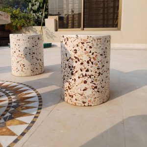 Mặt bàn tròn Terrazzo CTBT07